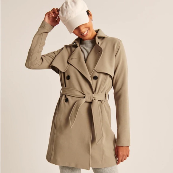 abercrombie winter trench coat